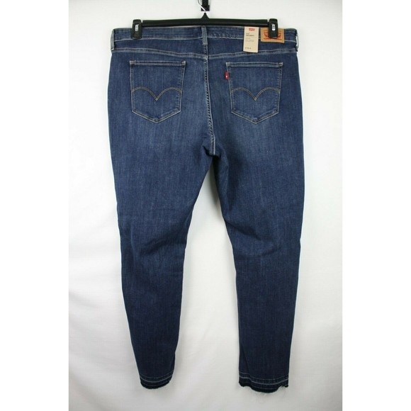 Levi's Sculpt 711 Skinny Mid Rise Distressed Jeans Size 24W M - Picture 4 of 4